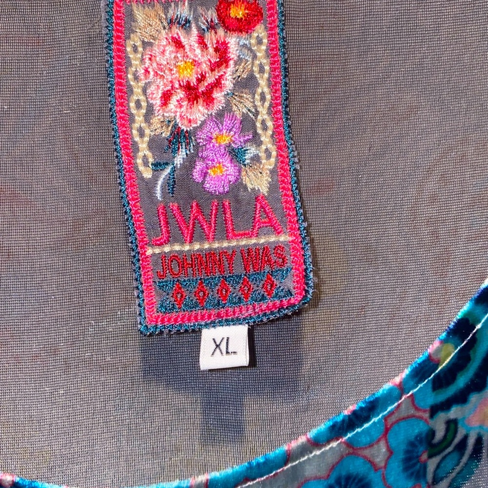 Johnny Was velvety maxi dress- XL